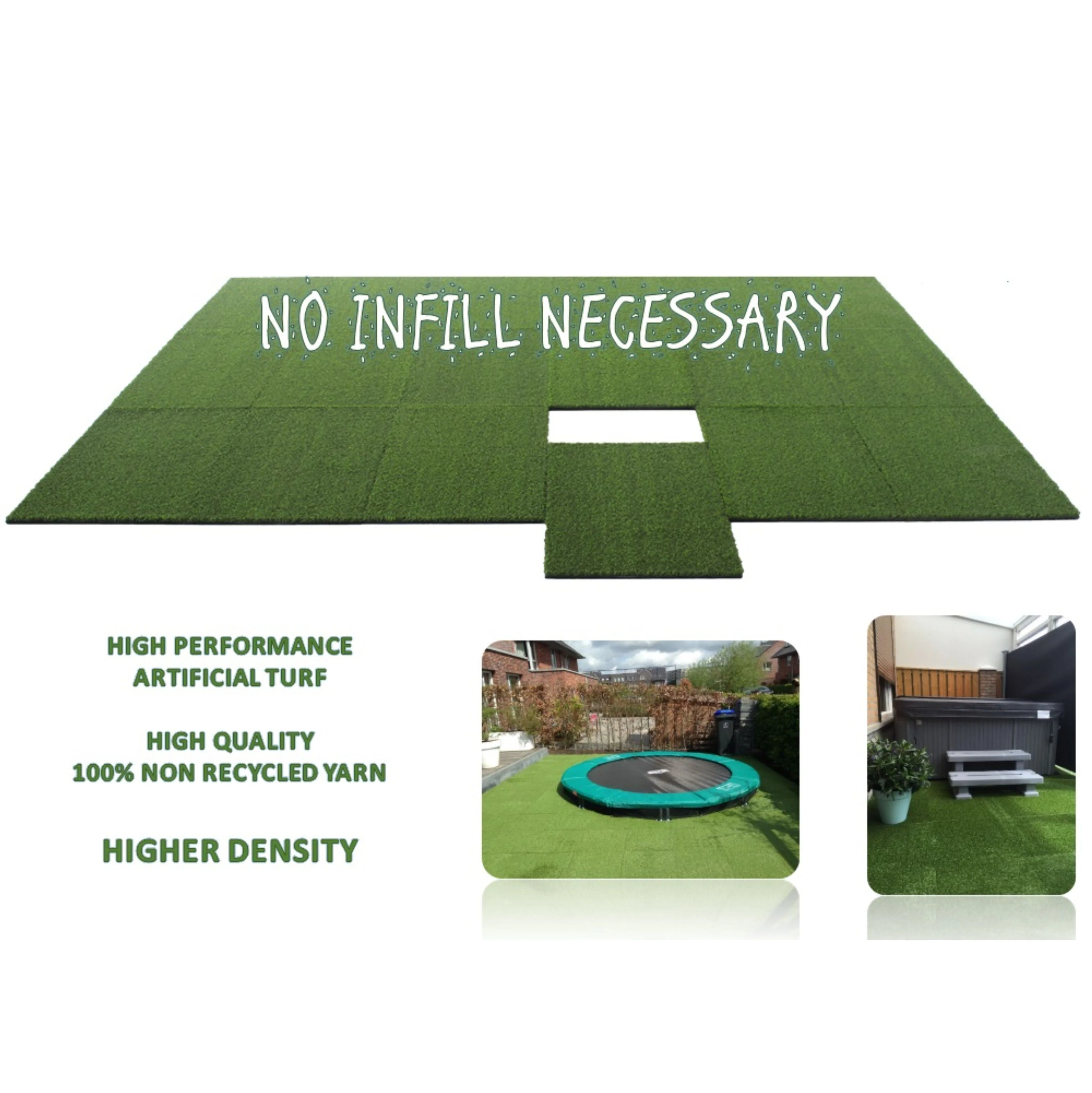 36m2 double garage package, Artificial Grass topped rubber floor tiles 2nd edition (Active) - Image 4
