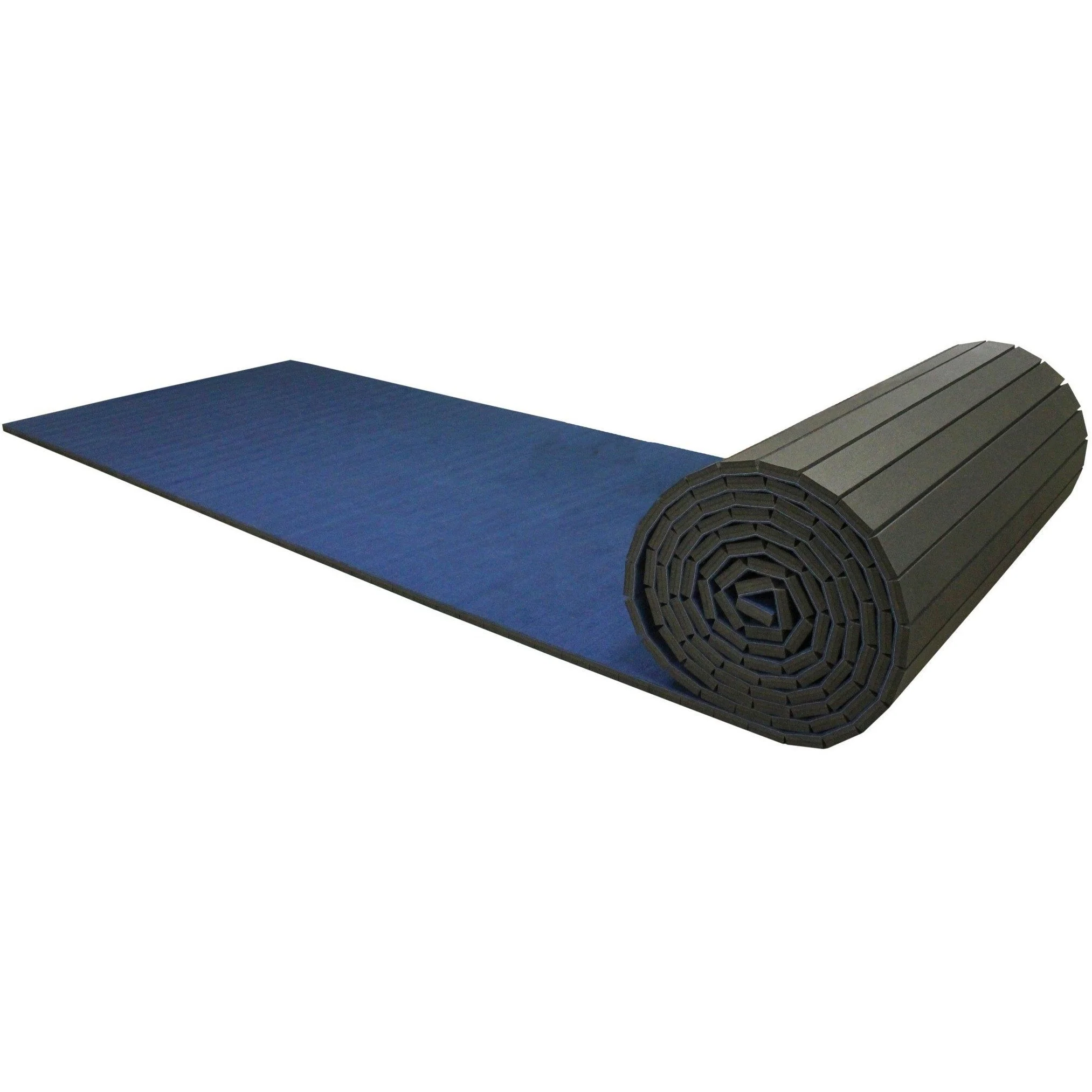 2 x 3 metre Cannons UK Rollaway Gymnastics Wrestling Martial Arts Mat Vinyl Top Blue or Black - Image 2