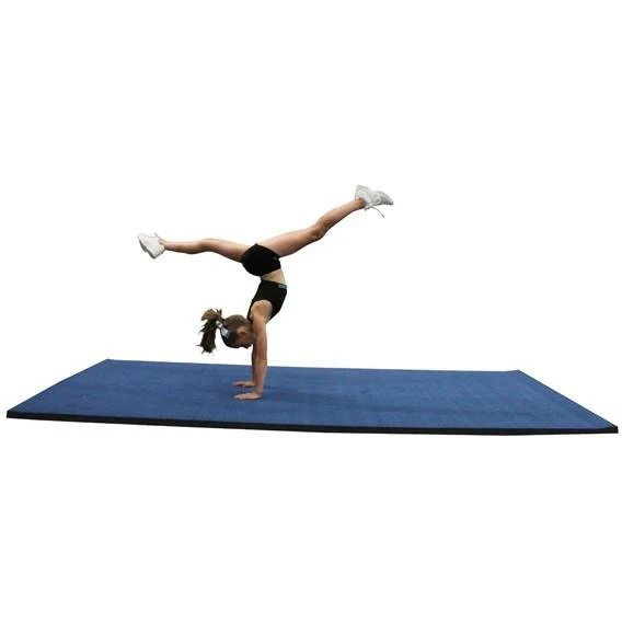 2 x 3 metre Cannons UK Rollaway Gymnastics Wrestling Martial Arts Mat Vinyl Top Blue or Black - Image 3