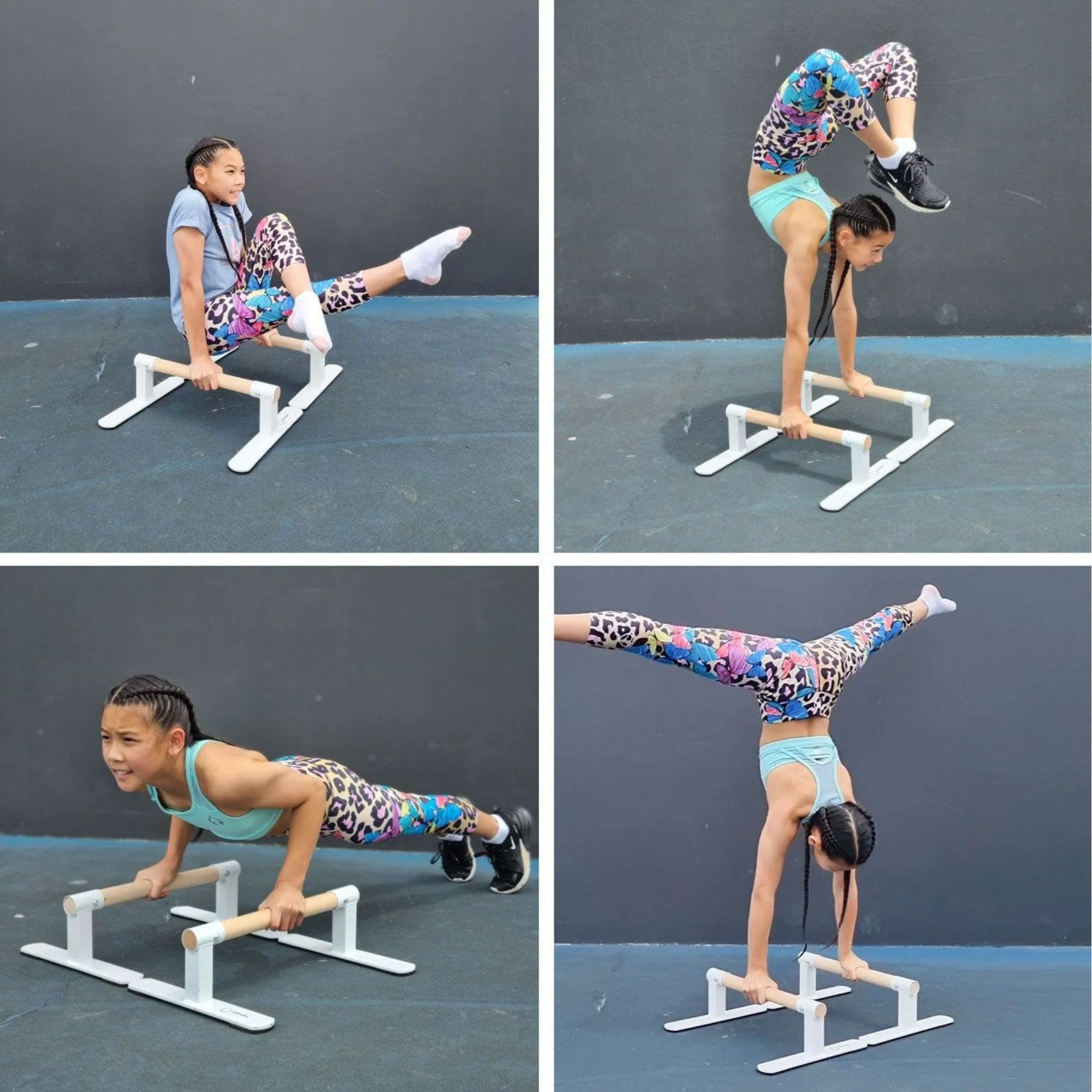 Pair of Premium Anti Slip Parallette Gymnastics Push Up Bars - Image 4