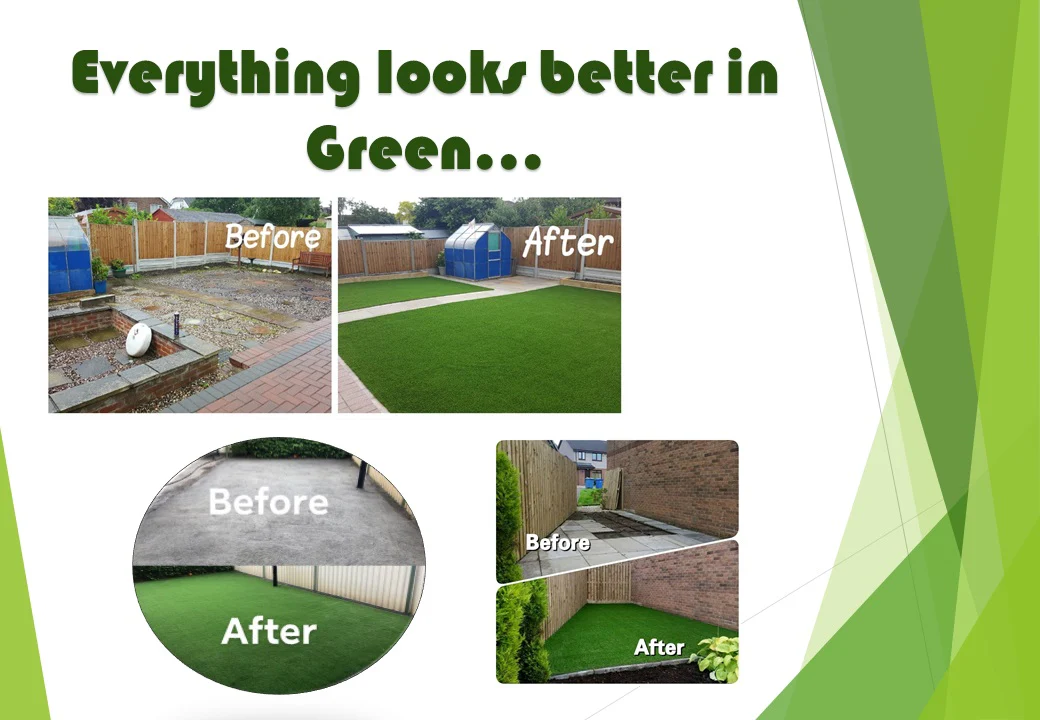 Artificial Grass topped rubber garden floor tiles 2nd edition (Deco) 15mm sbr+ 35mm artificial turf - Image 4