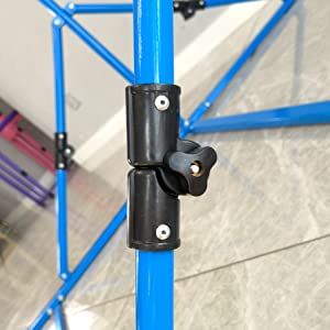 Mini Folding Junior Pro Adjustable. 84cm to 125cm Horizontal Bars plus free tumble mat. Pink, Green or Blue - Image 3