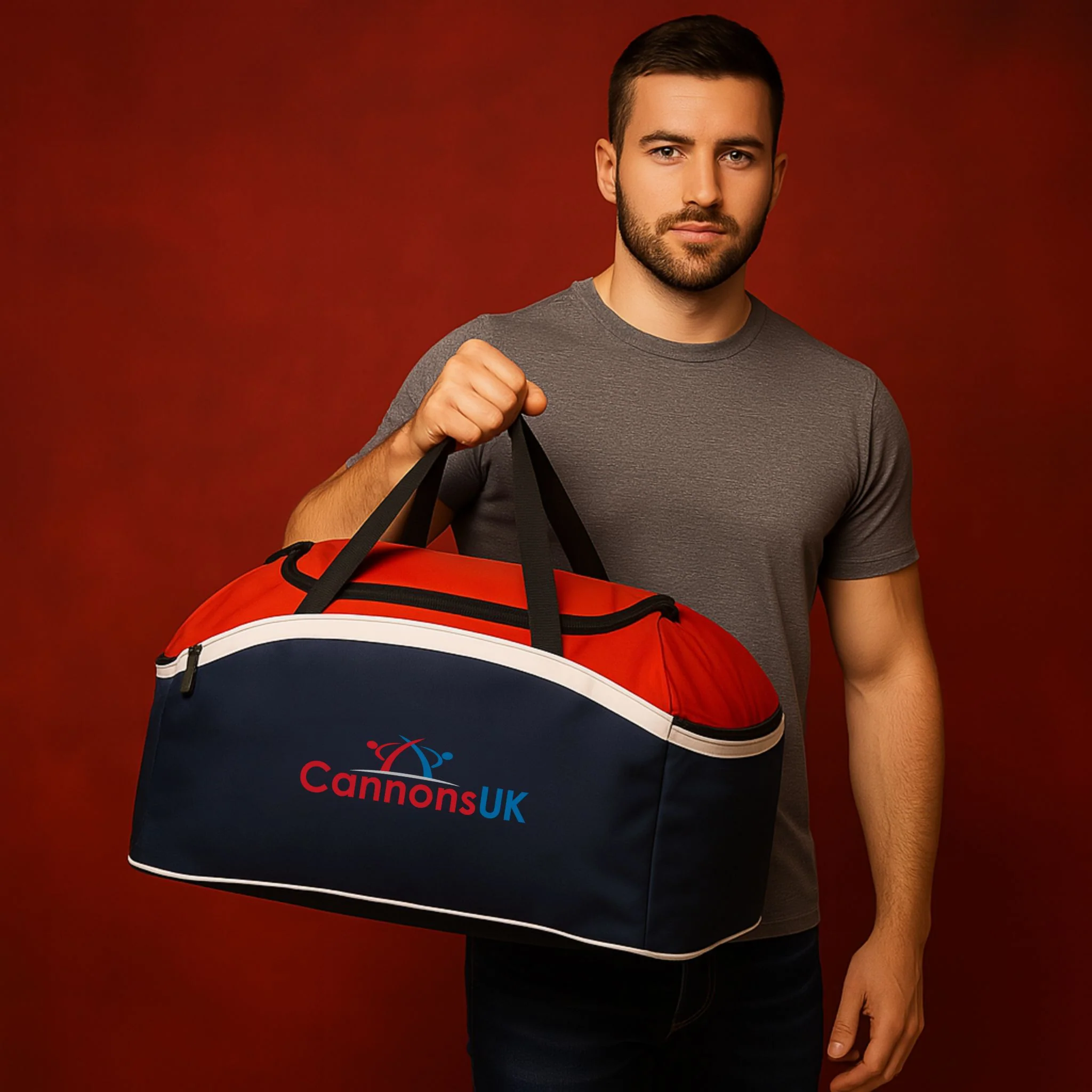 Cannons UK Training Backpack or Holdall – Durable Kit Bag with Side Pockets - Image 4