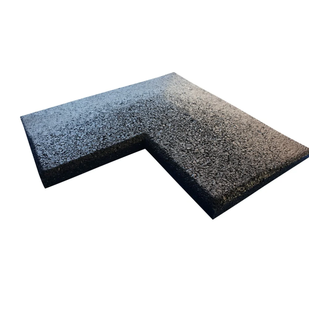 Flatline Black Rubber Gym Flooring 20mm Corners and ramps (edges) - Image 4
