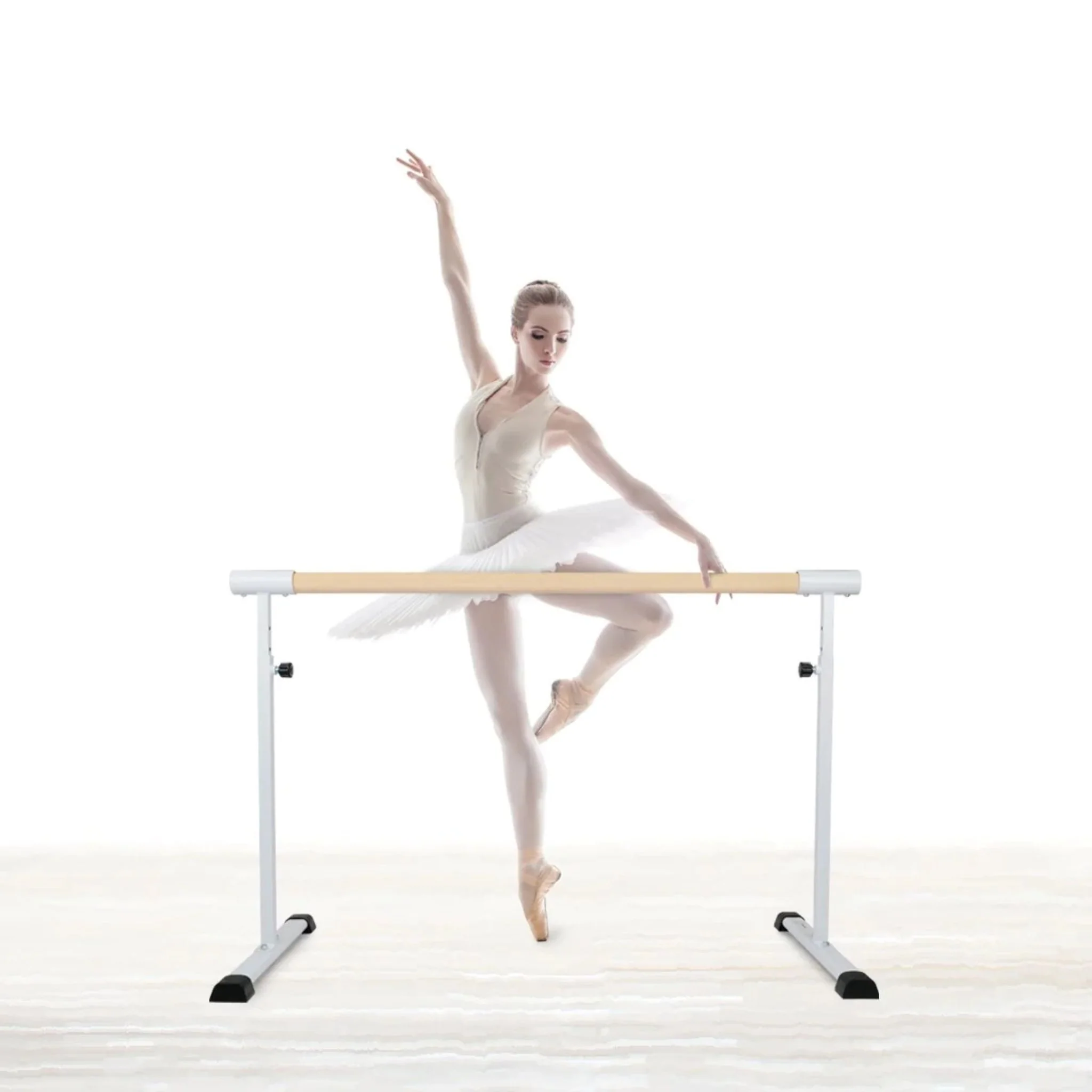 Freestanding and portable Ballet / stretch Barre 110cm (with extension option) - Image 4