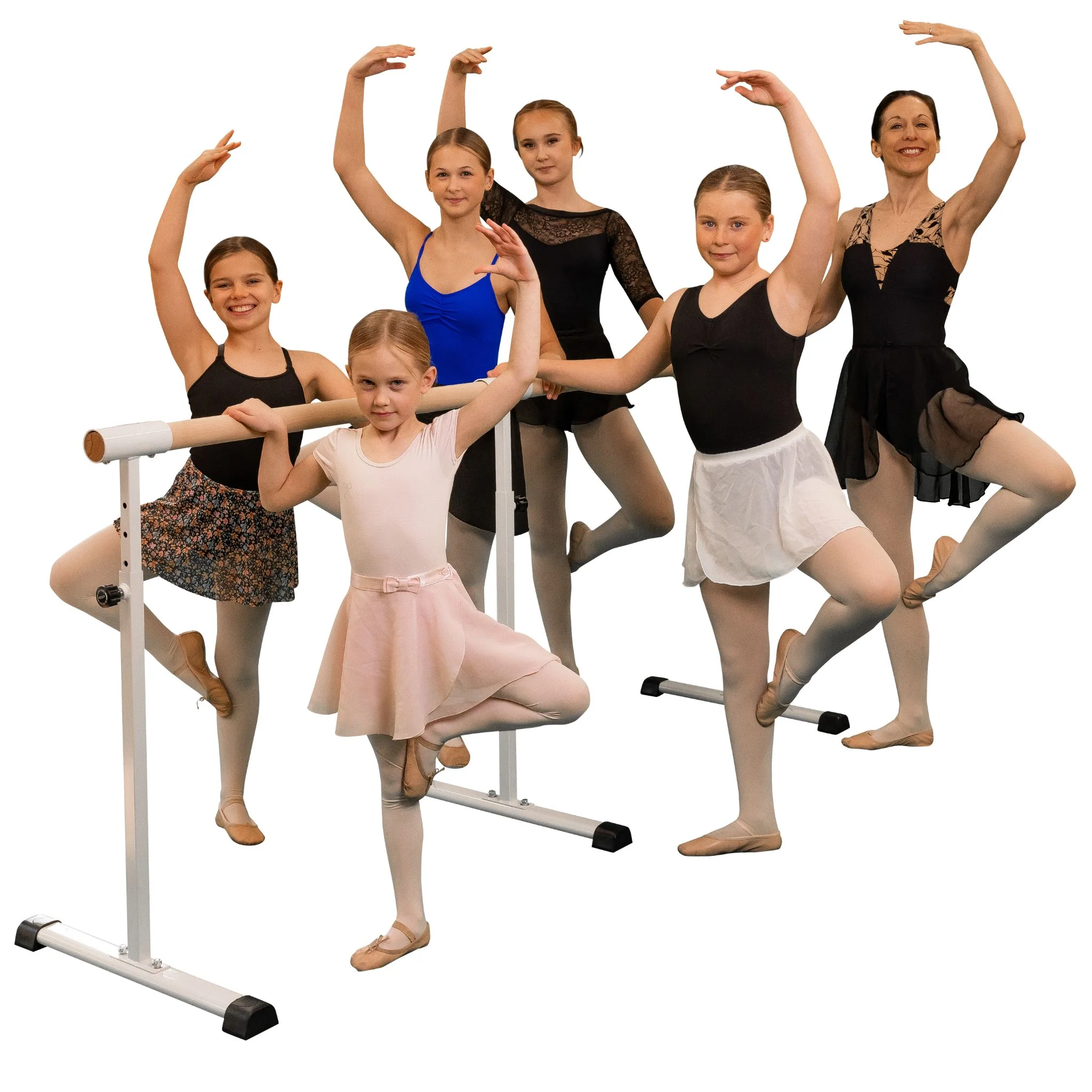 Freestanding and portable Ballet / stretch Barre 110cm (with extension option) - Image 7