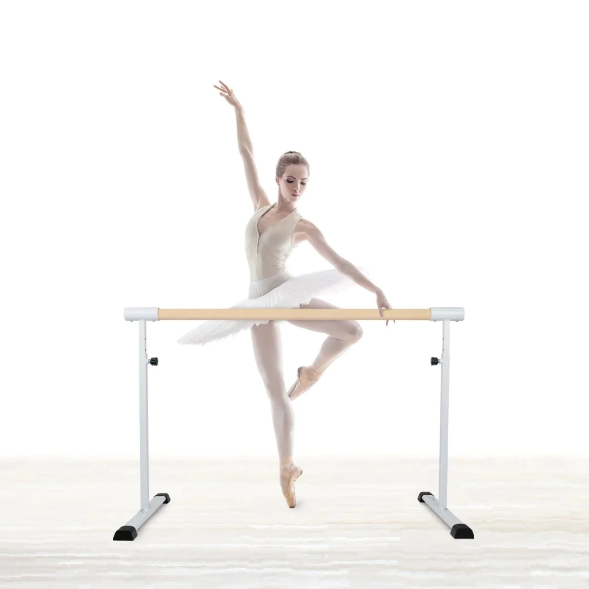 Freestanding and portable Ballet / stretch Barre 150cm (with extension option) - Image 3