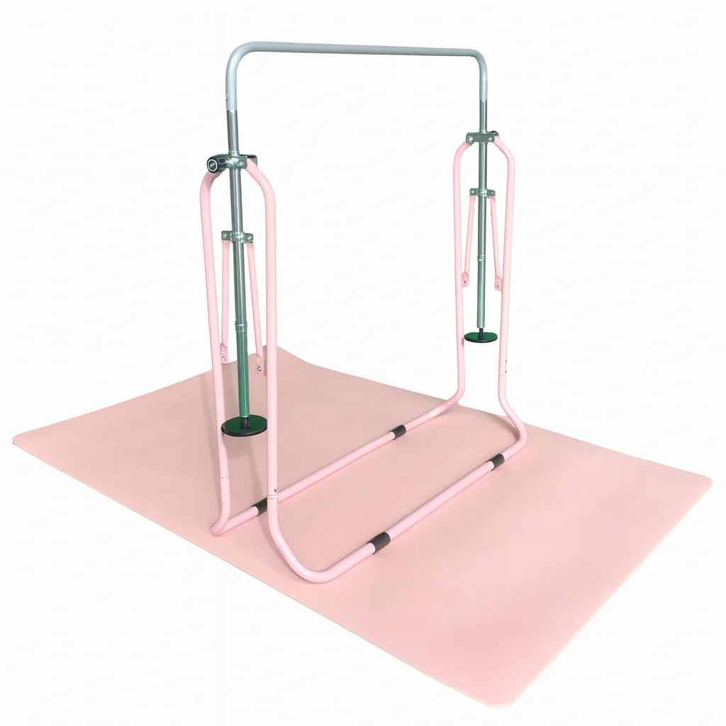 Horizontal Junior Gymnastics Bar with Mat (Adjustable Height) - Image 4