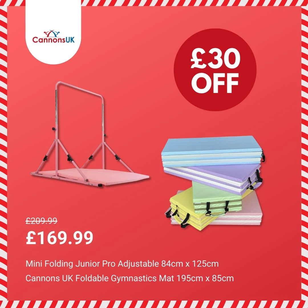 2nd Edition Mini Folding Junior Pro Adjustable. 84cm to 125cm Horizontal Bars with optional mat - Image 3