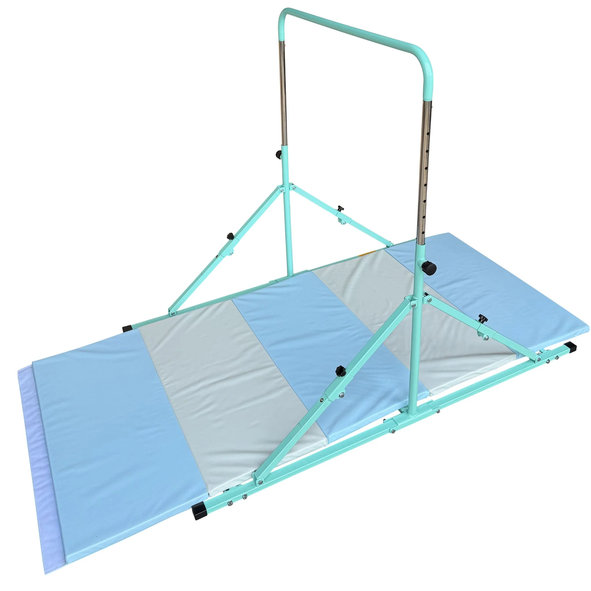 2nd Edition Mini Folding Junior Pro Adjustable. 84cm to 125cm Horizontal Bars with optional mat - Image 7