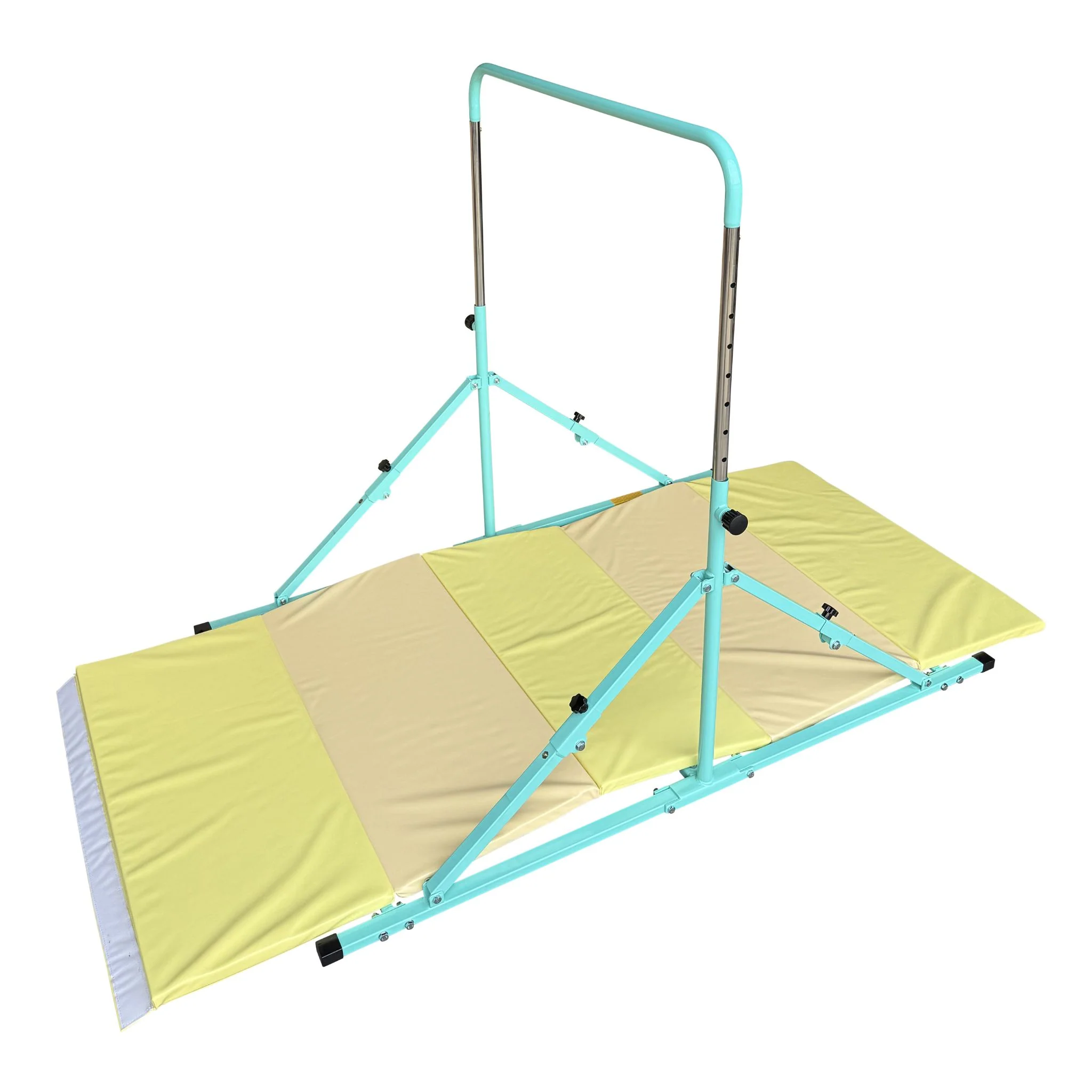 2nd Edition Mini Folding Junior Pro Adjustable. 84cm to 125cm Horizontal Bars with optional mat - Image 9