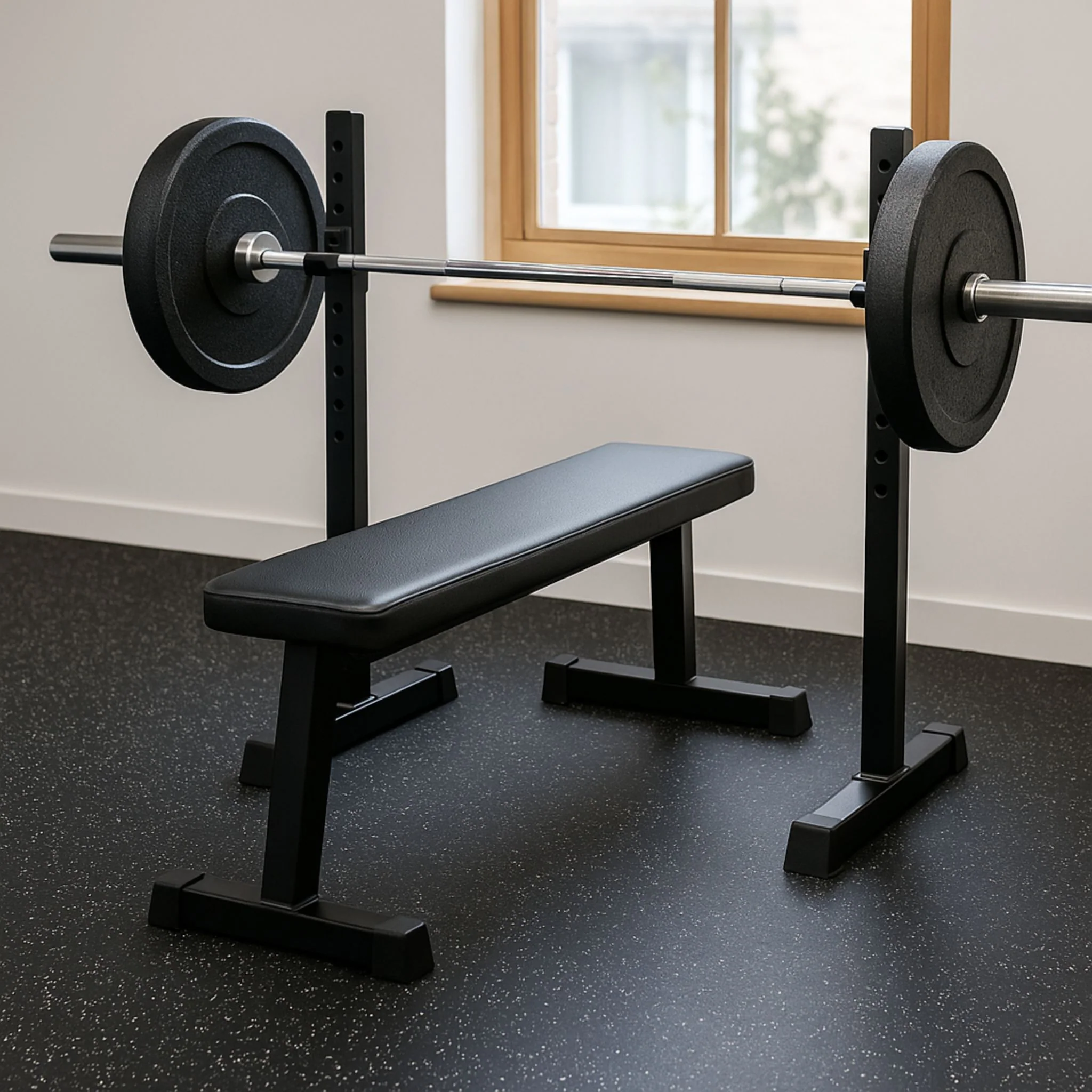 Rubber-Topped EVA Interlocking Gym Mats – 60cm x 60cm x 14mm | Home Gym Flooring - Image 4