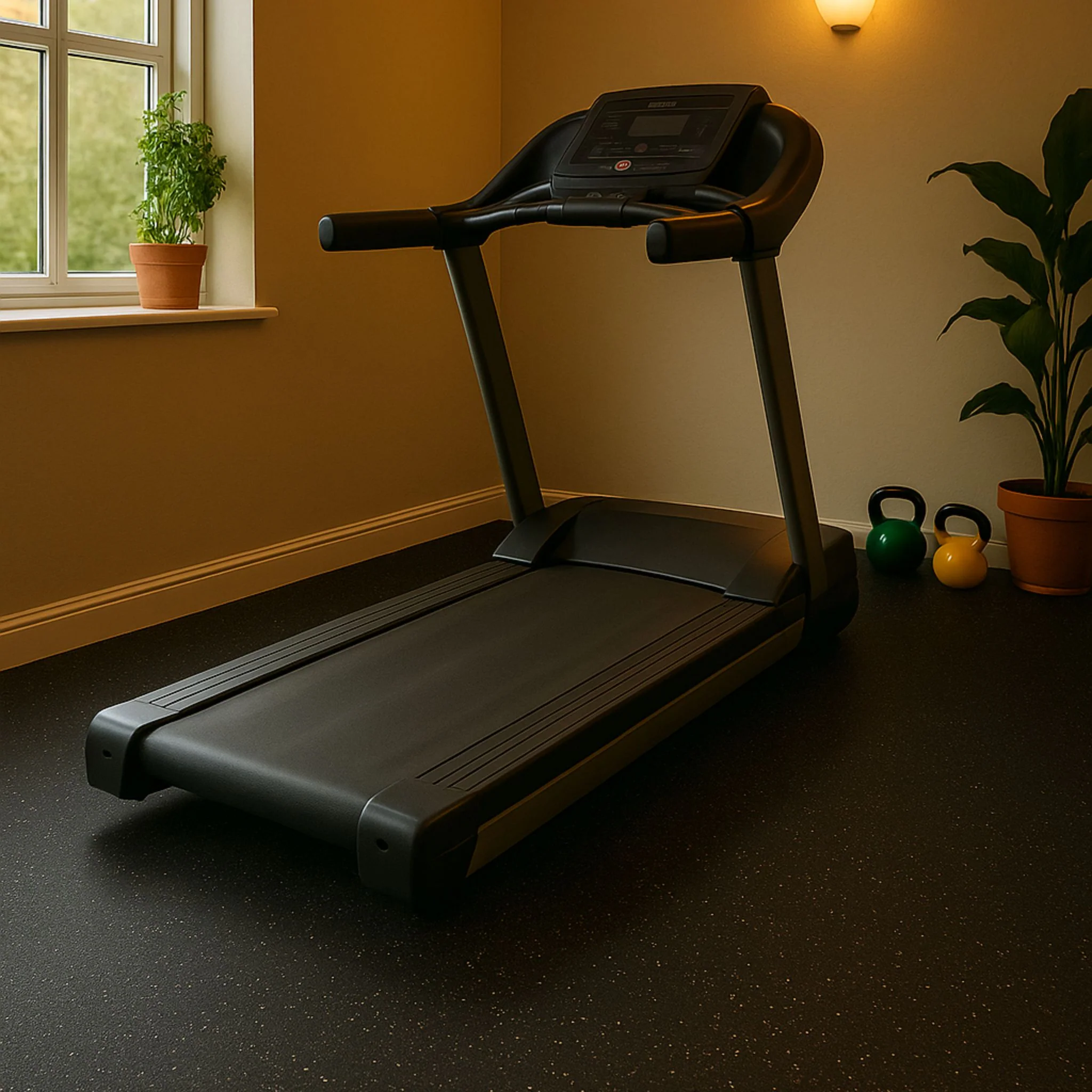 Rubber-Topped EVA Interlocking Gym Mats – 60cm x 60cm x 14mm | Home Gym Flooring - Image 5