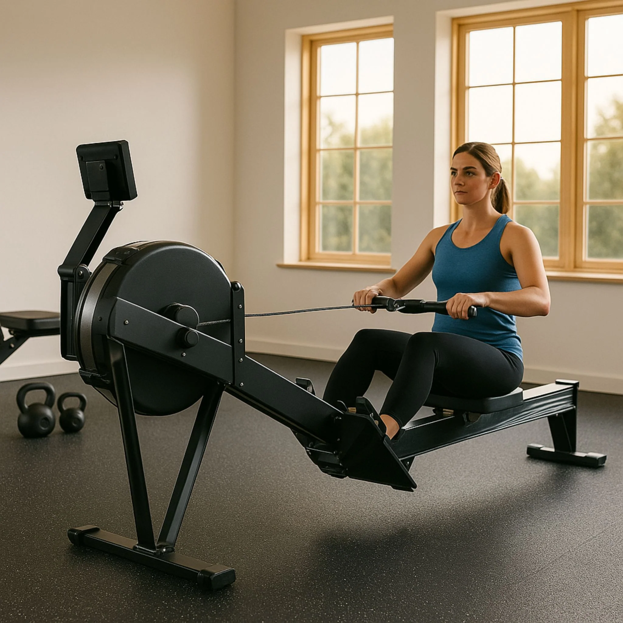 Rubber-Topped EVA Interlocking Gym Mats – 60cm x 60cm x 14mm | Home Gym Flooring - Image 6