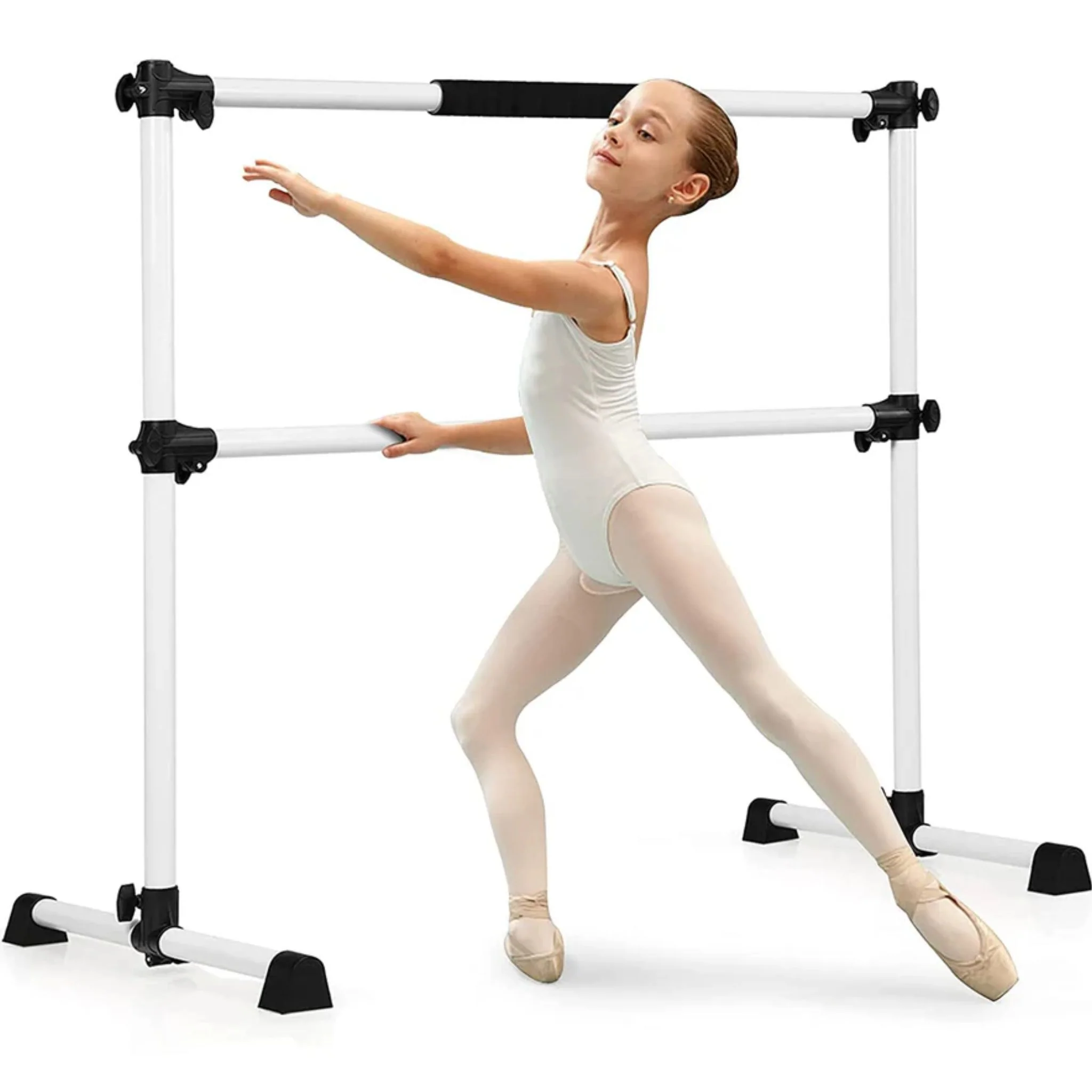 Freestanding and portable Double Ballet / stretch Barre - Image 3