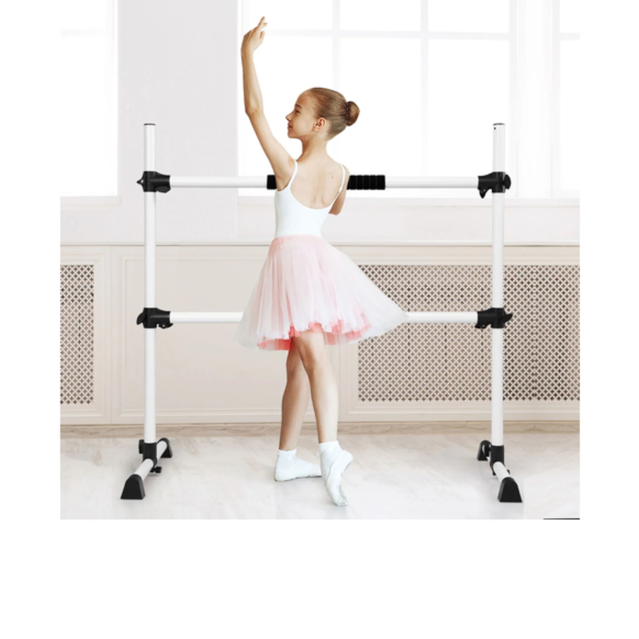 Freestanding and portable Double Ballet / stretch Barre - Image 4